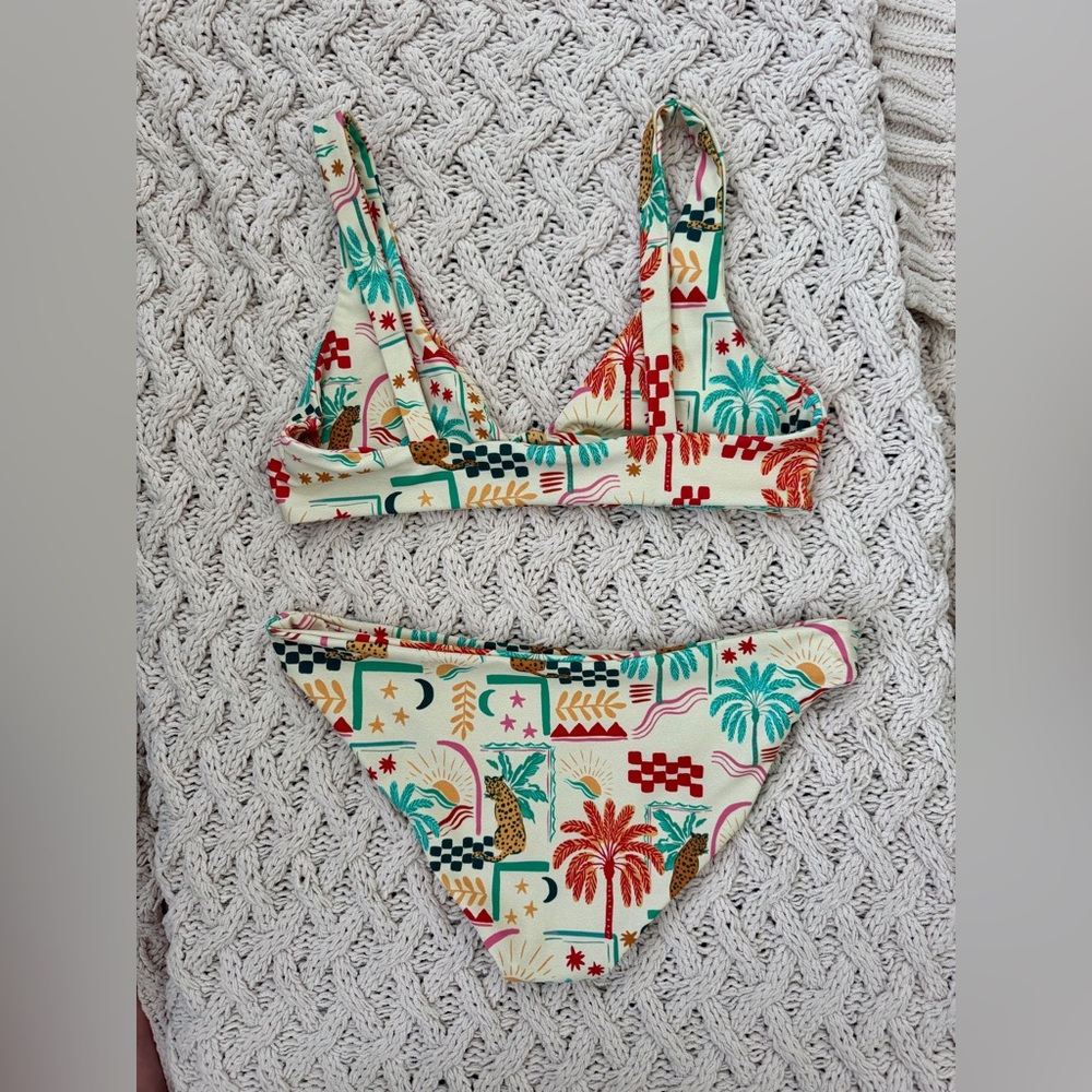 Skatie Colorful Tropical Print Bikini - Picture 3 of 6